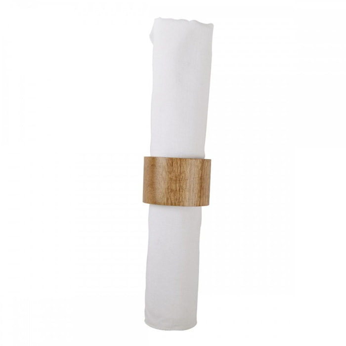 Set de 4 ronds de serviette bois