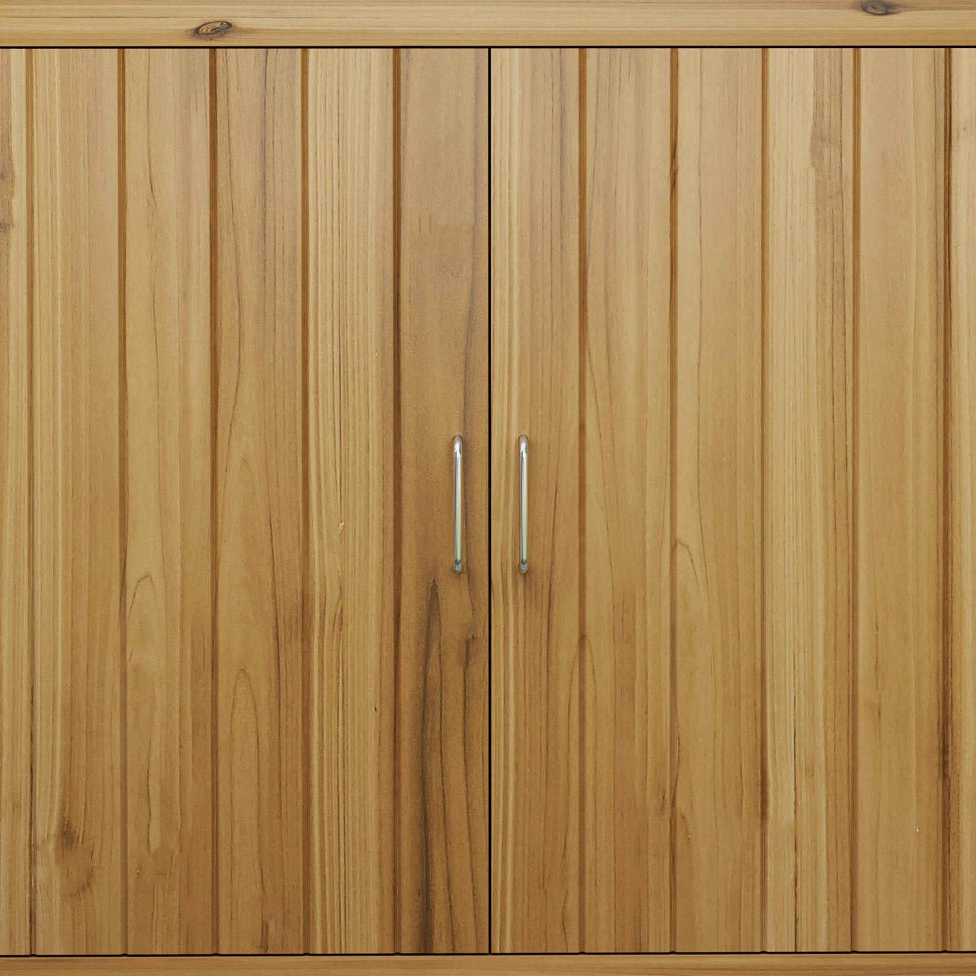 Armoire de jardin en bois - 2 portes, étagère - dim. 110 x 50 x 85 cm