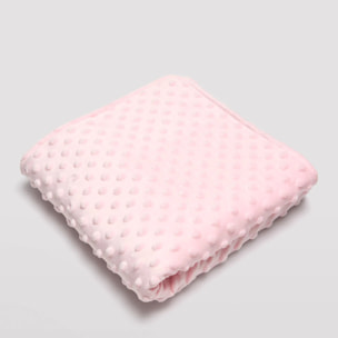 Copertina per neonato a pois rosa