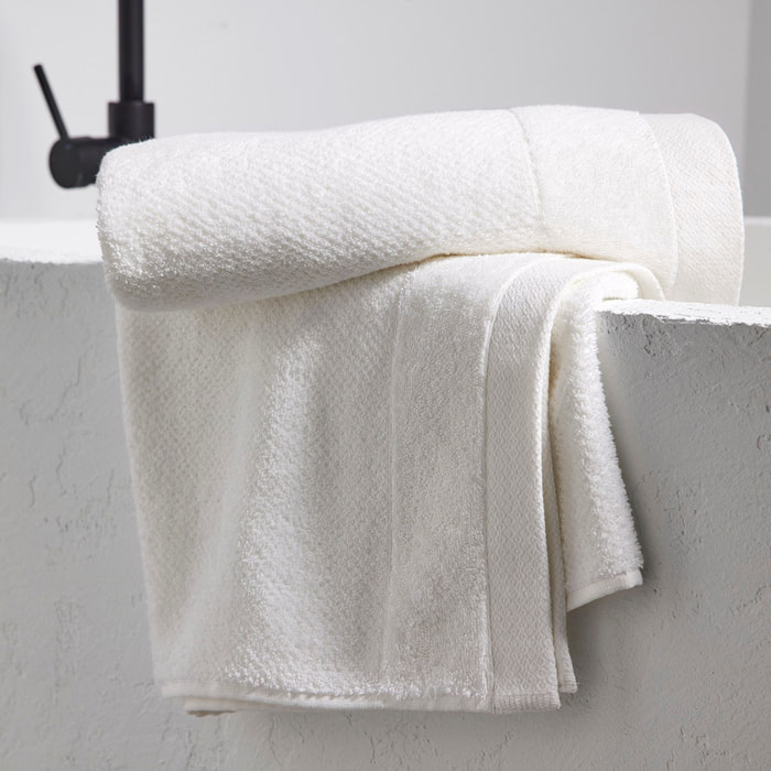 Maxi drap de bain uni BIO ORGANIC blanc