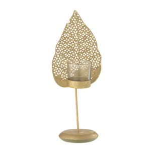 J-Line photophore Feuille - métal - or - small