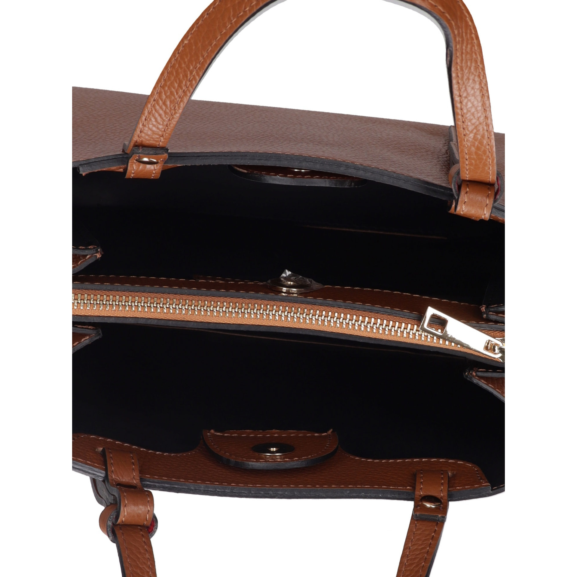 Borsa a mano da donna Made in Italy - Modello Novara Ultra - 100% pelle - 28.0 x 21.0 x 12.0 cm