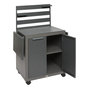 Desserte de jardin 2 portes Oxyana gris graphite