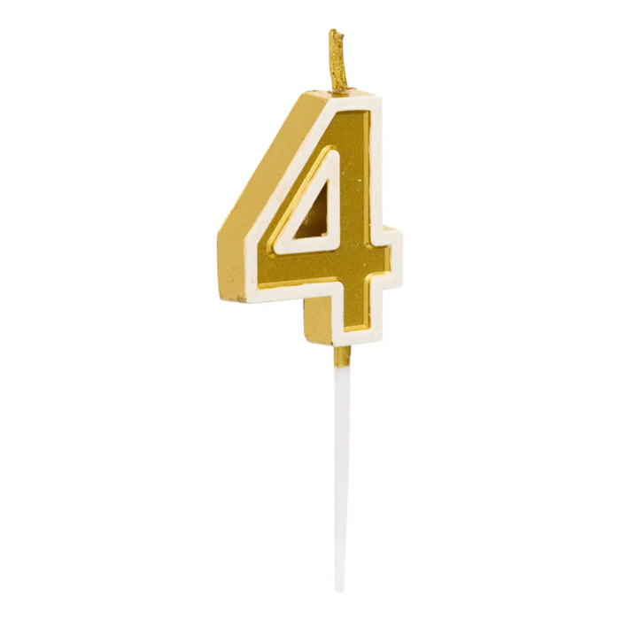 Bougie d'anniversaire Numéro 4