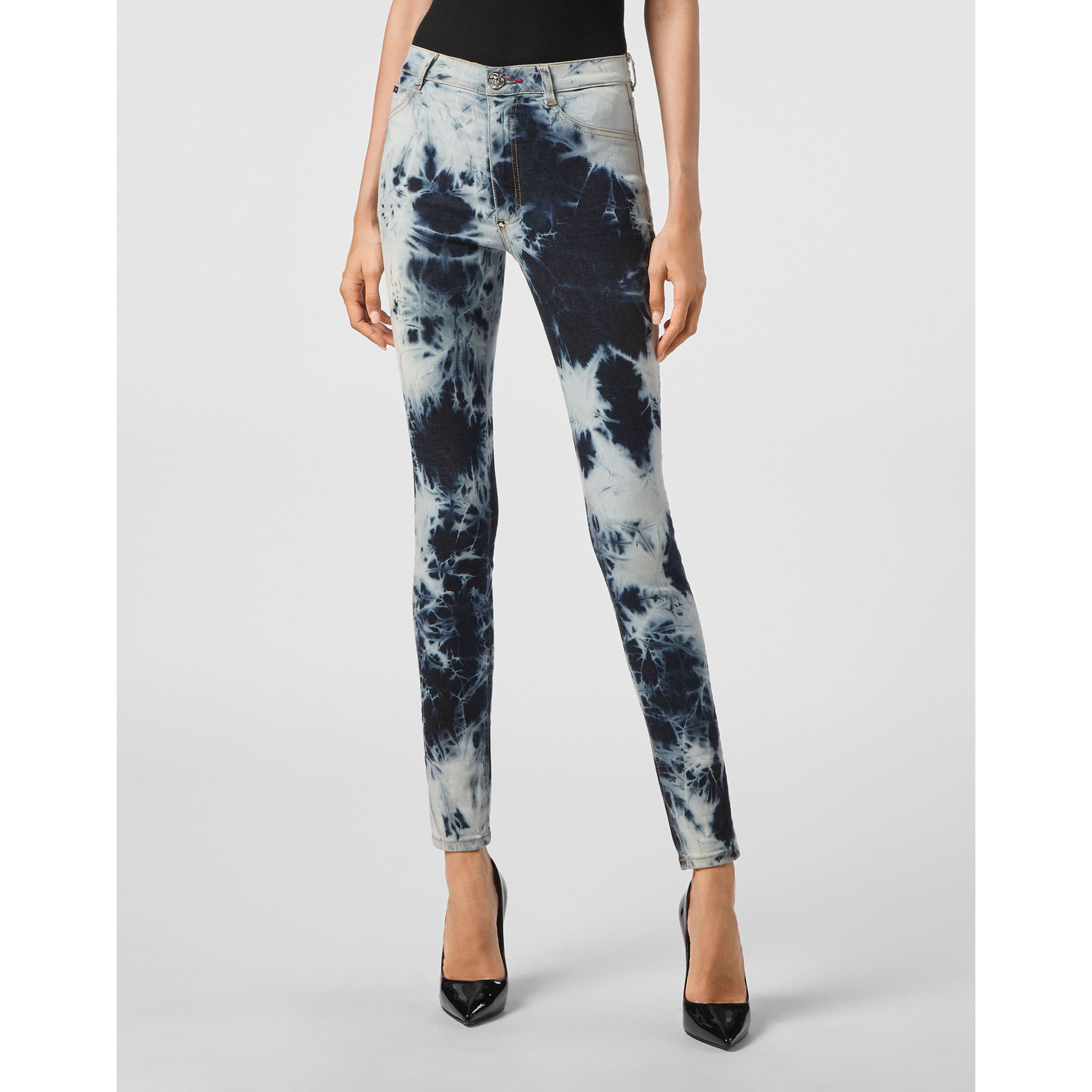 PHILIPP PLEIN Jegging de cintura alta