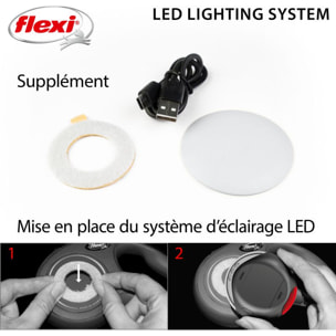 Accessoires pour Laisse LED Lighting System light USB grey Flexi CFNZLS-551-HGR