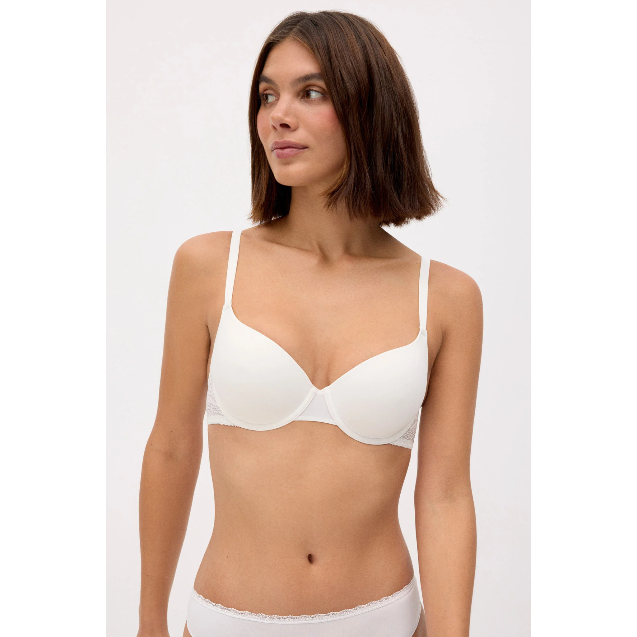 Reggiseno con ferretto e imbottitura Beige
