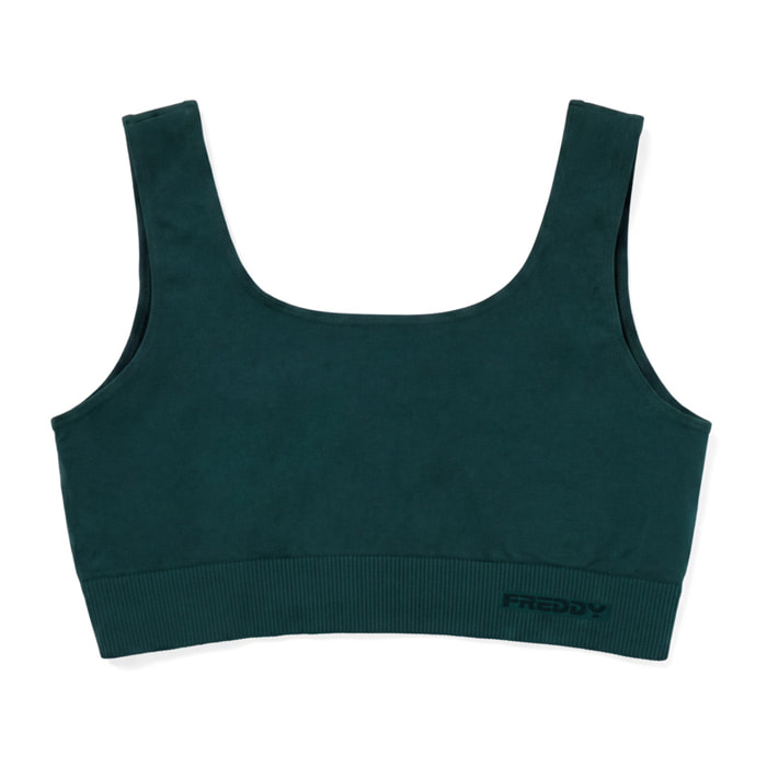 Top Sportivo Seamless con Fascia Sottoseno in costina