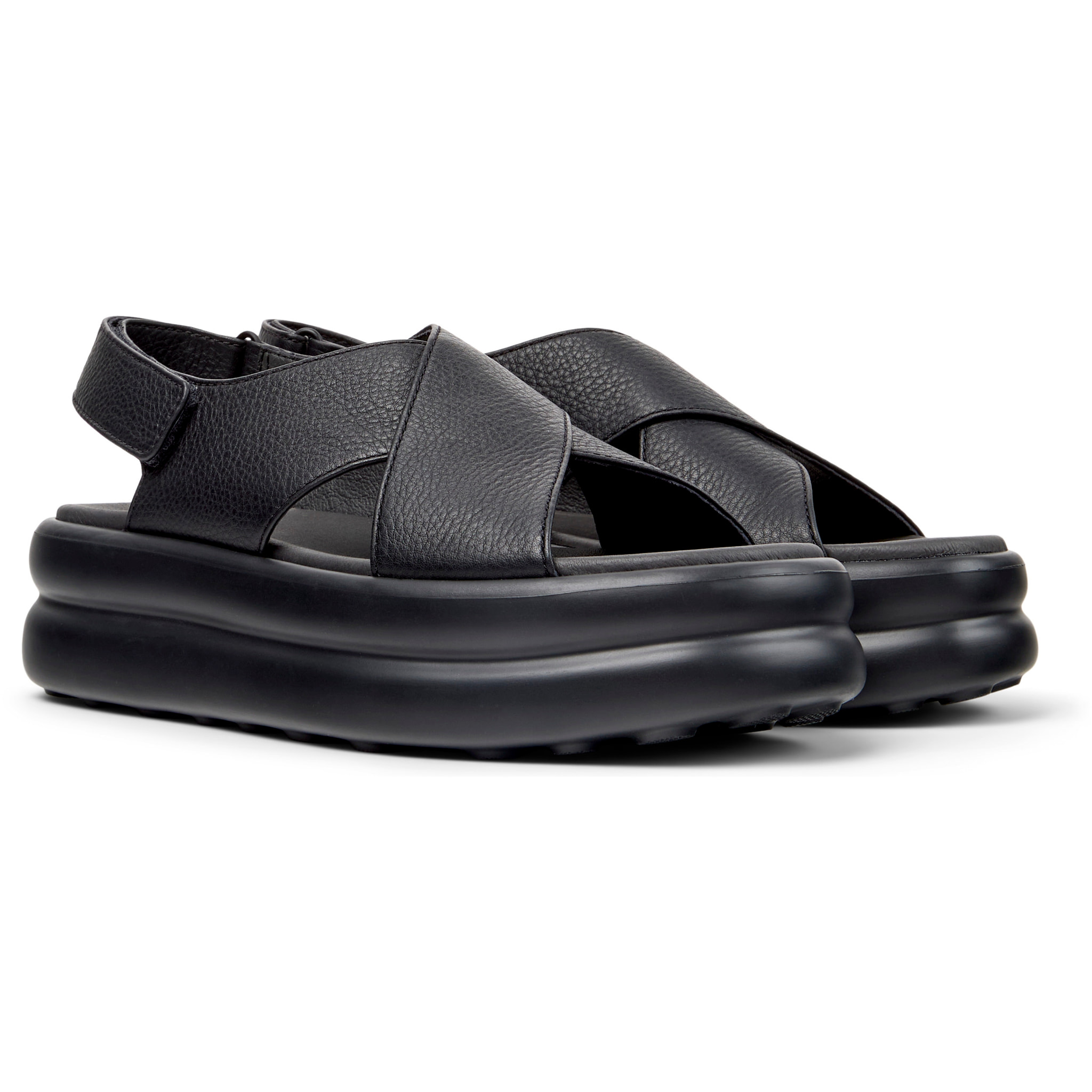 Sandalias - CAMPER Pelotas Flota Up - Negro - Cuero liso