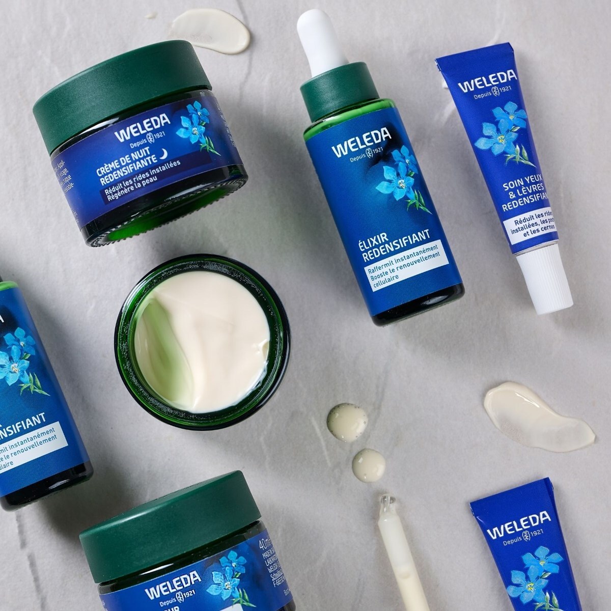 WELEDA - TROUSSE VISAGE GENTIANE BLEUE : Crème de Jour + Elixir - 40+30ml