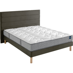 Ensemble ENERGIZING 2 places|Matelas H 23 cm avec sommier ferme |confort ferme