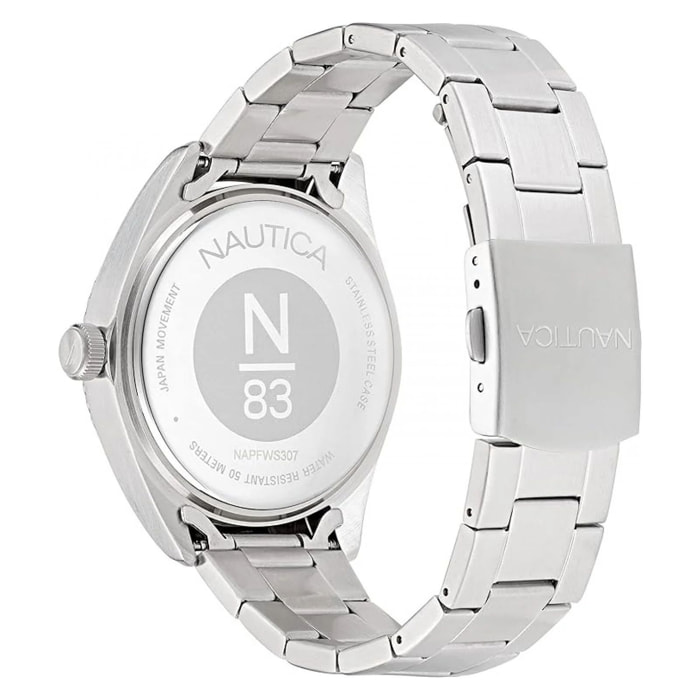 Reloj Nautica NAPFWS307 Hombre Analogico Cuarzo con Correa de Acero inoxidable
