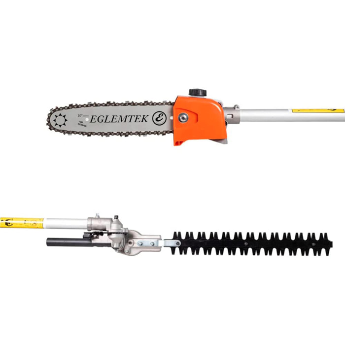 Decespugliatore A Scoppio Benzina 52 cc 4 in 1 Multifunzione Tagliasiepi Troncarami Motosega Tagliabordi Per Uso Domestico Professionale Potatura