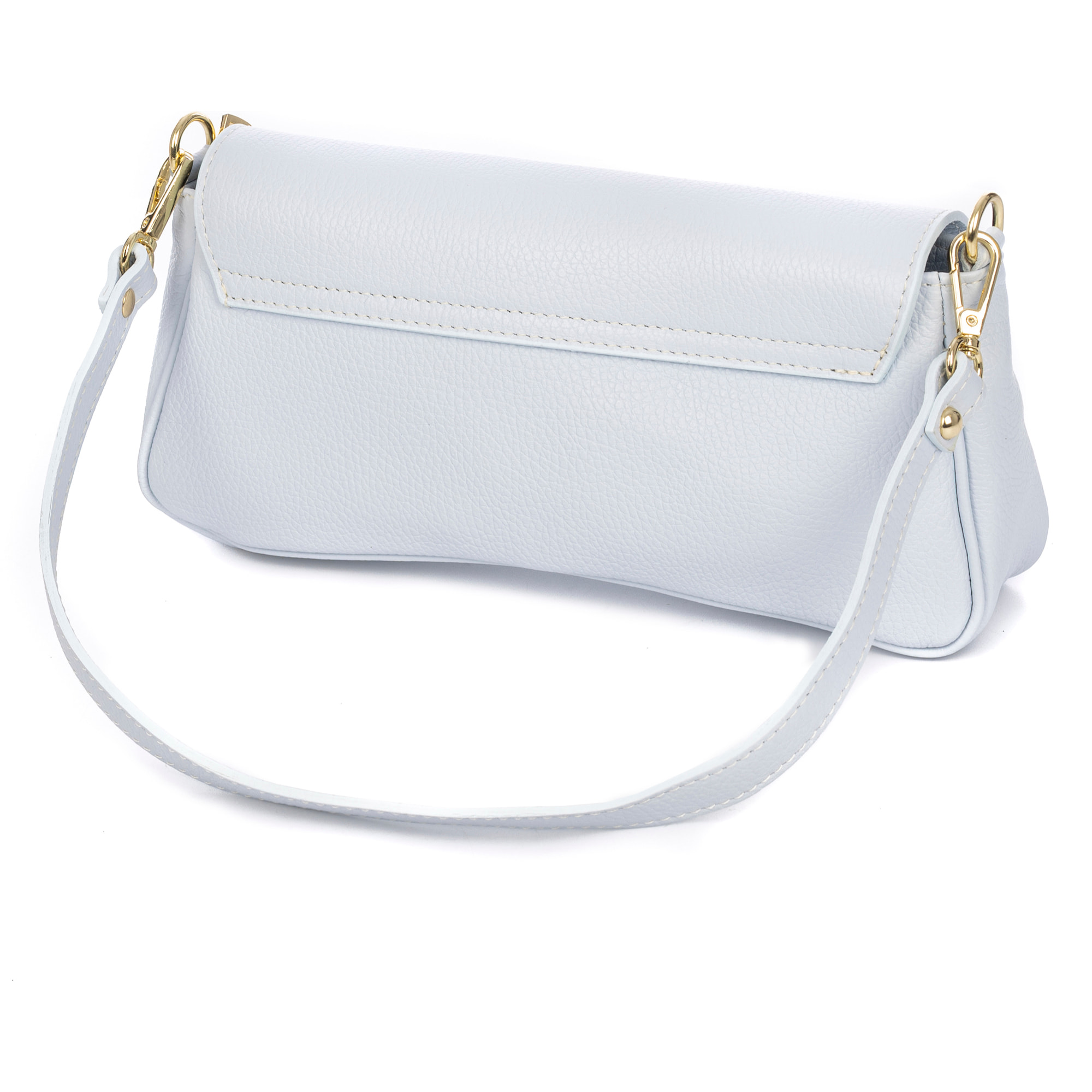 Borsa a tracolla Azzanello baguette donna. Vera pelle Dollaro.