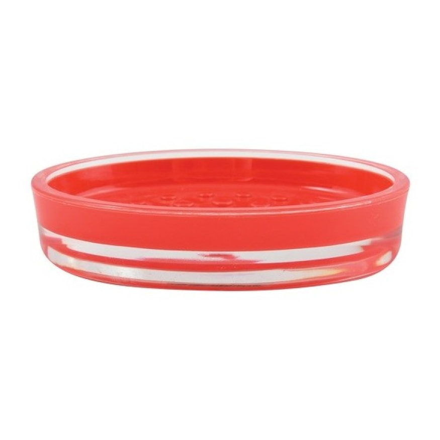 Porte Savon Acrylique TAHITI Rouge MSV