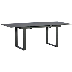 Table extensible 176/216 cm en céramique grise TORONTO