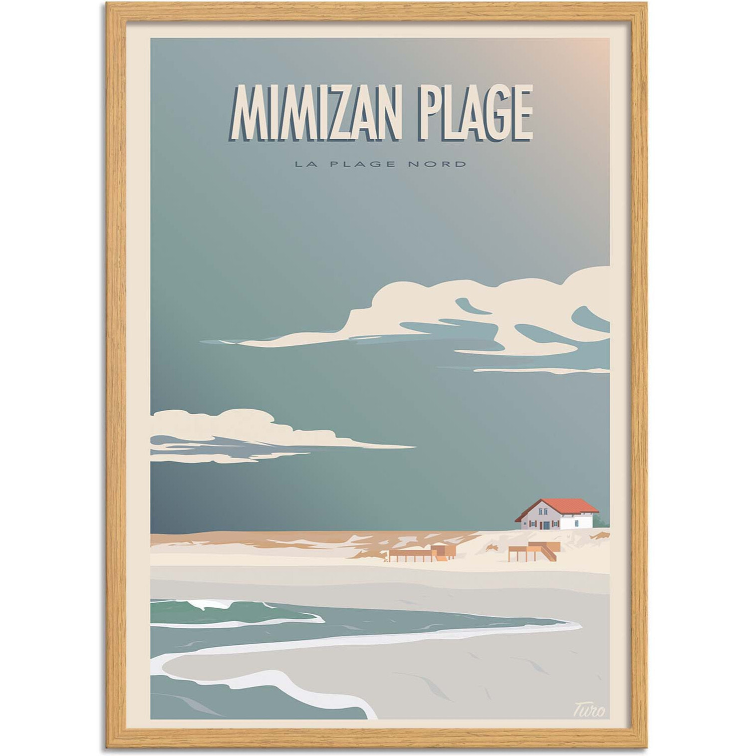 Affiche - Mimizan Plage - Turo Memories Studio