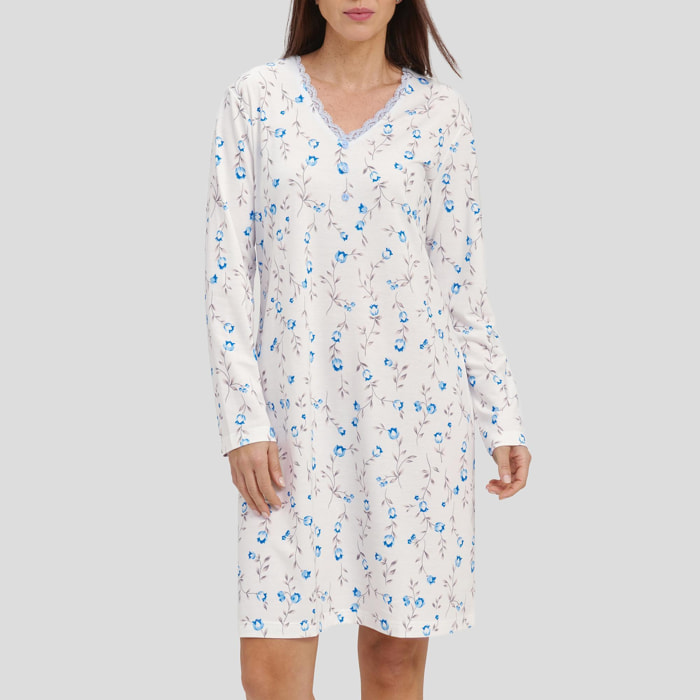 Camisón largo Celeste