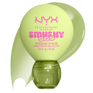 NYX Professional Makeup Smushy SOS Soin lèvres 2-en-1 Baume Jour & Masque Nuit GREEN SERINI TEA