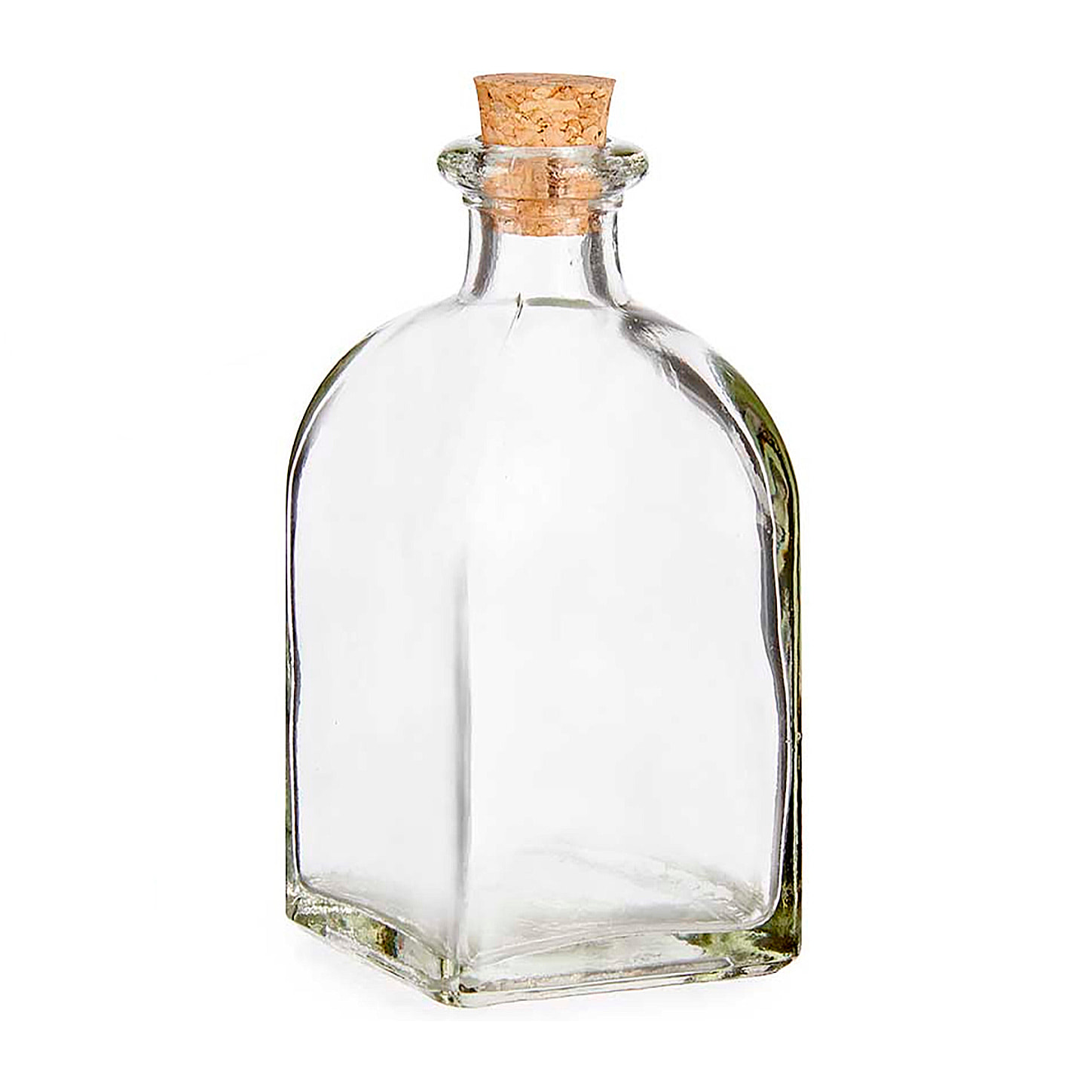 DAM BOTTIGLIA IN VETRO 125 ML TAPPO SUGHERO 5x5x10 Cm. Colore trasparente