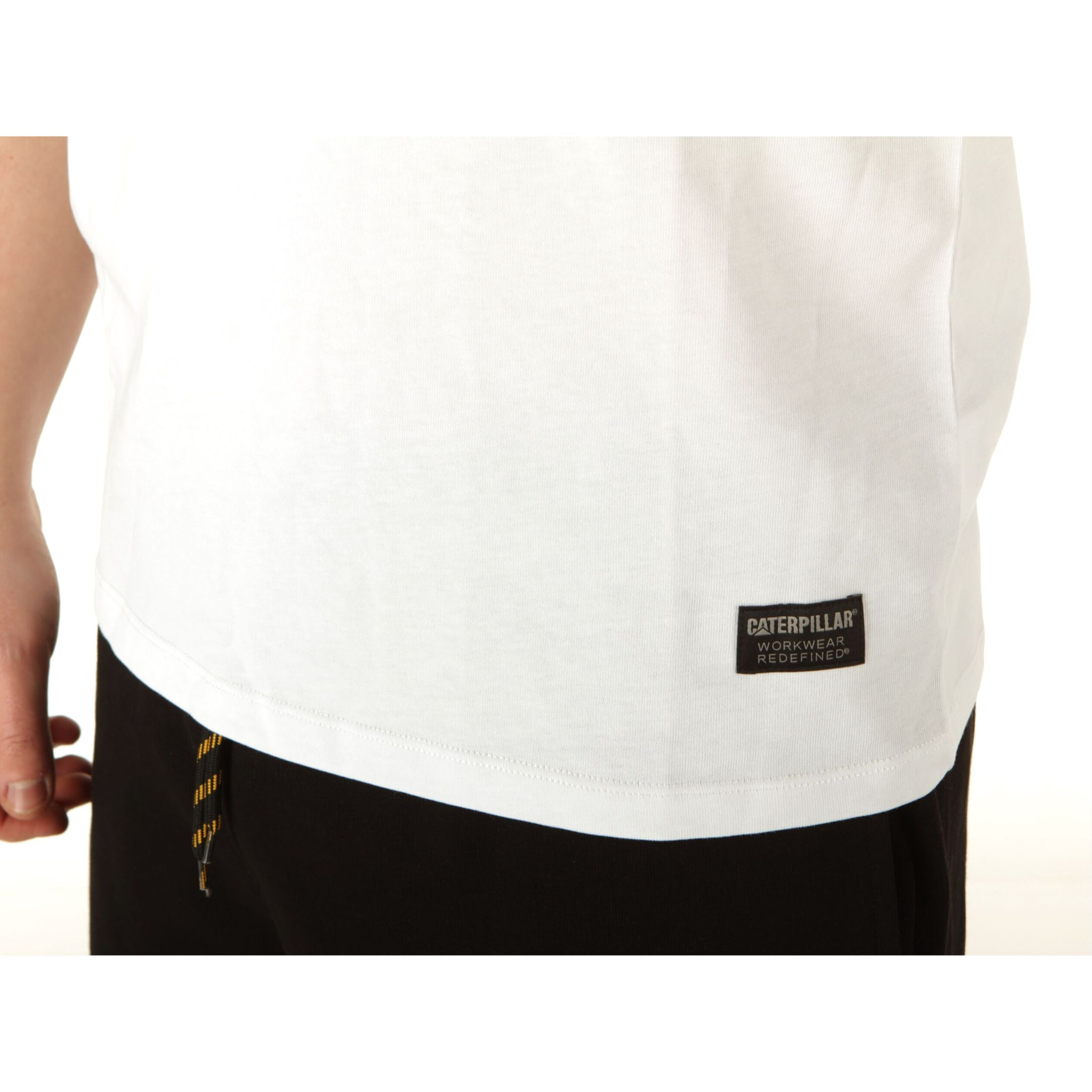 T-Shirt Caterpillar T Shirt Double Pocket White Bianco