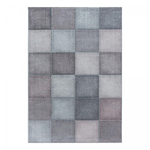 Tapis salon et chambre tissé motif géométrique TIPI