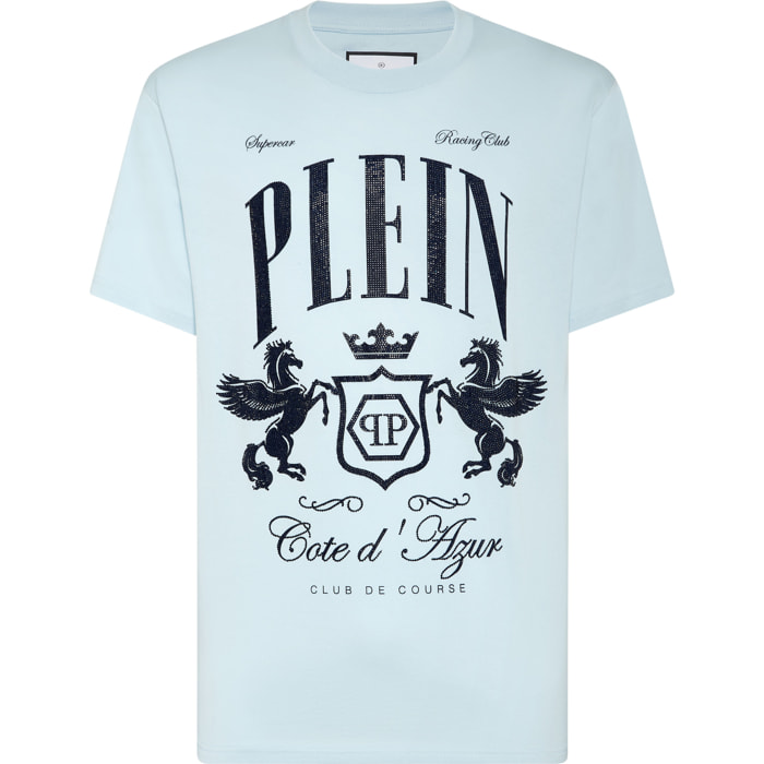 PHILIPP PLEIN T-Shirt Round Neck D AZUR
