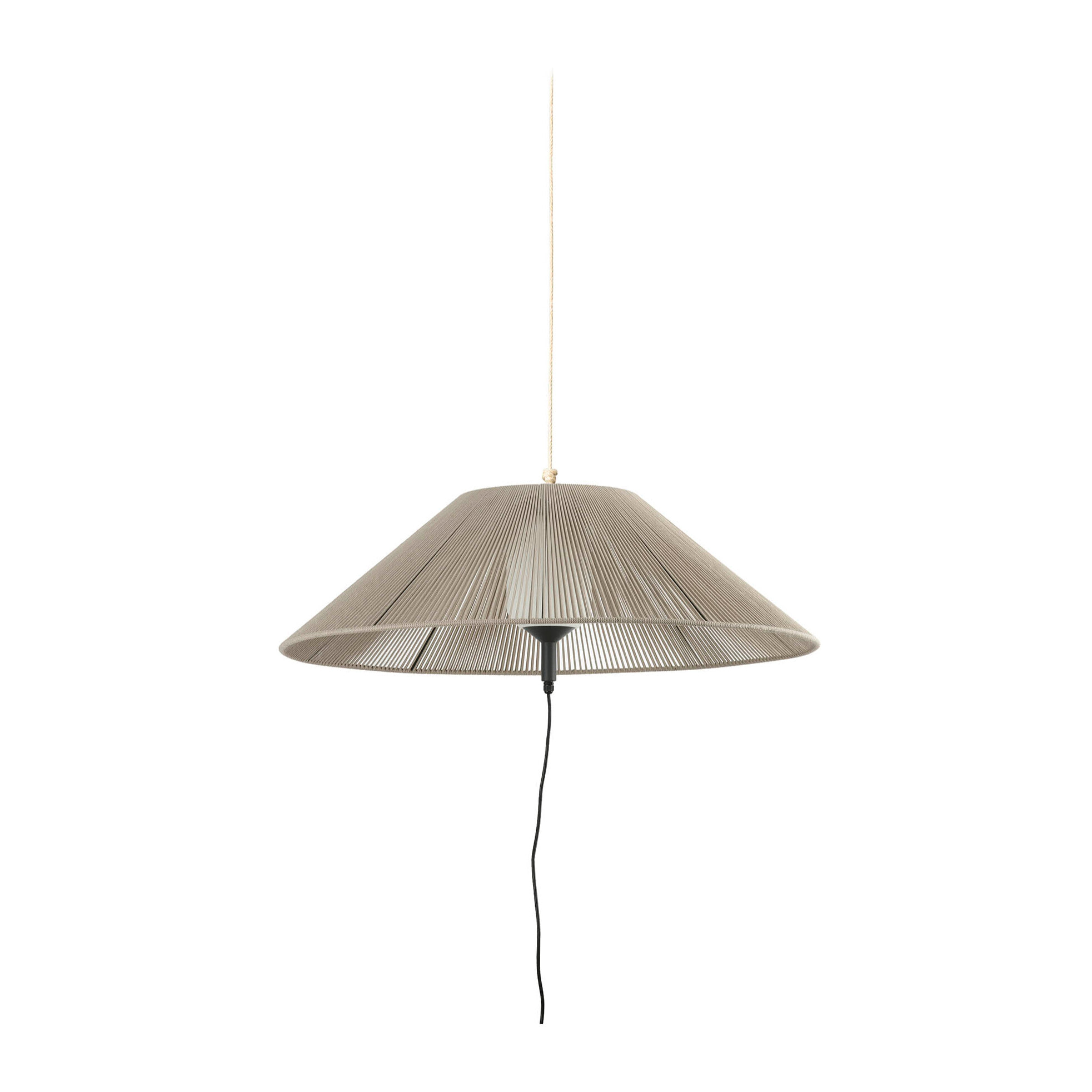 SAIGON OUT C100 Lampe portable et suspension grise/beige hole cap
