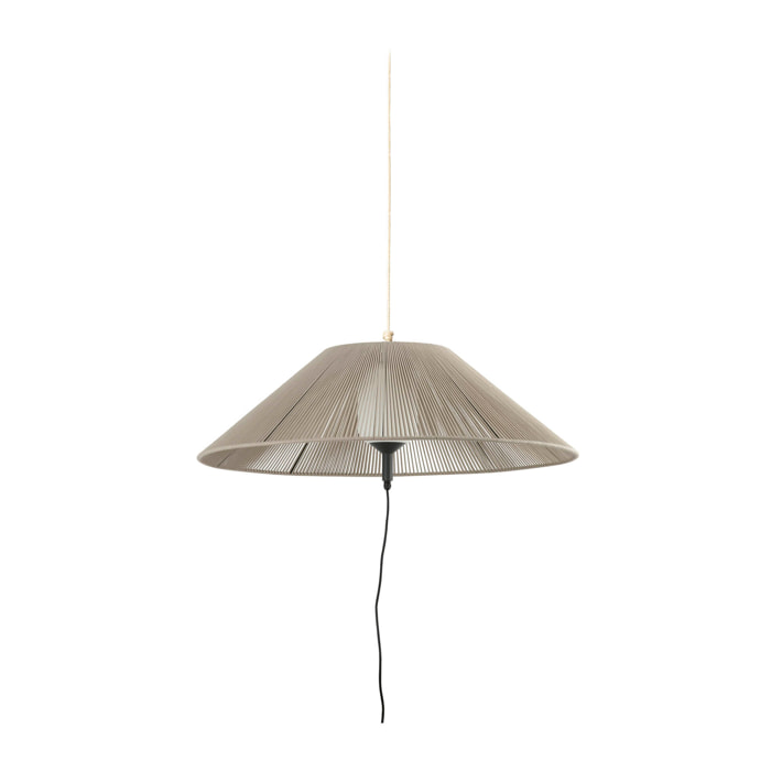 SAIGON OUT C100 Lampe portable et suspension grise/beige hole cap