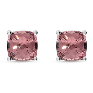 Orecchini in Argento 925 con Prisma Gem Bordeaux