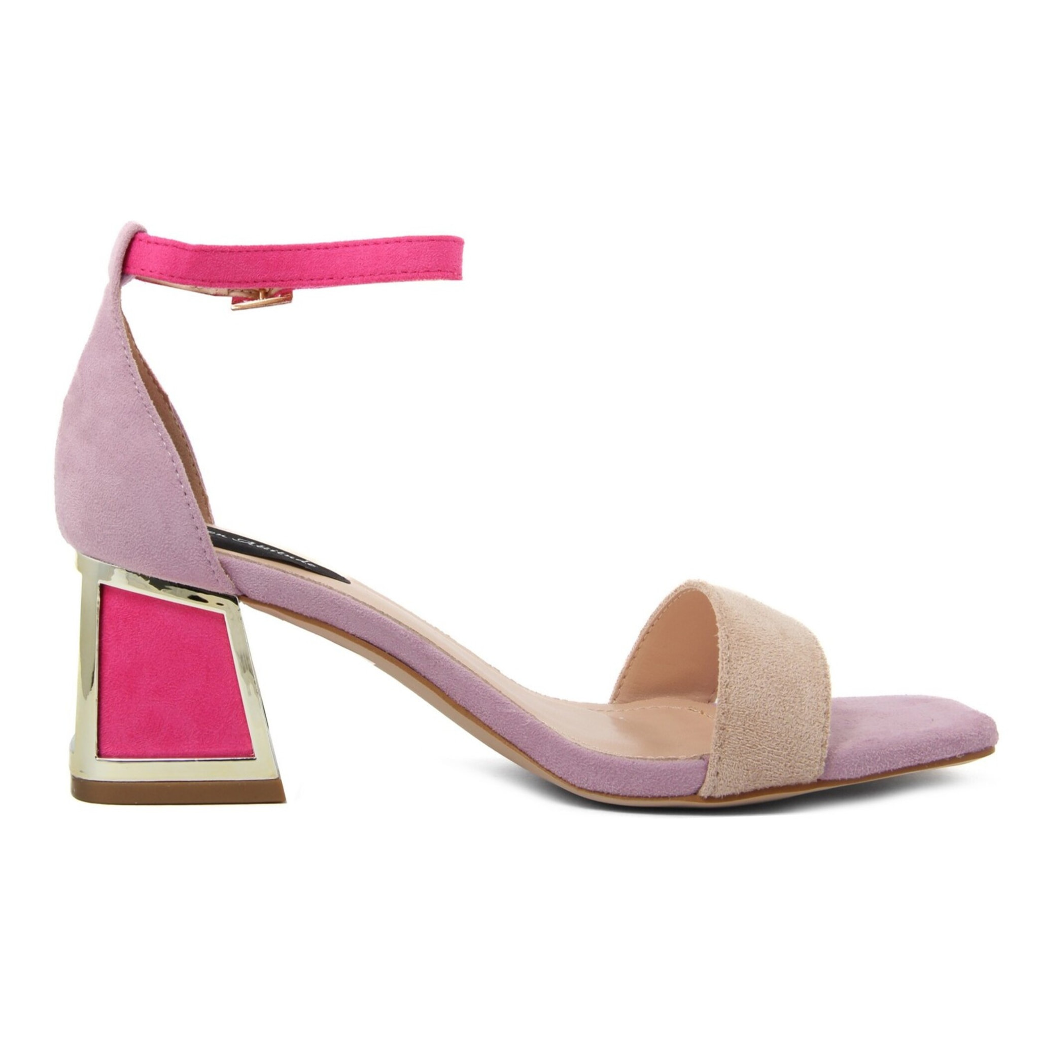 Sandali Donna colore Beige-Altezza tacco:6cm