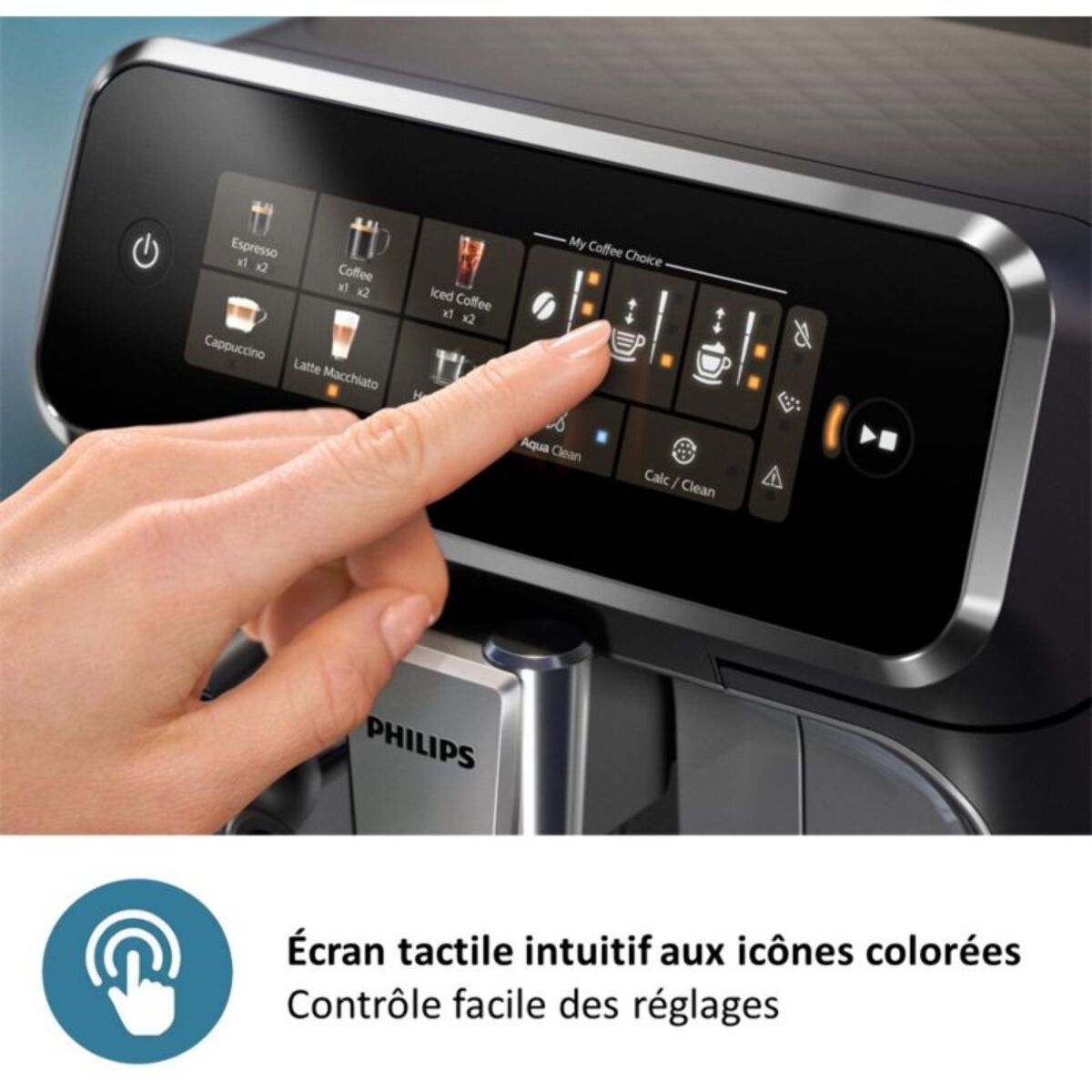 Expresso Broyeur PHILIPS LatteGo Silent Brew EP3349/70