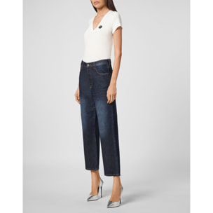 PHILIPP PLEIN Denim Trousers Loose Fit ICONIC PLEIN