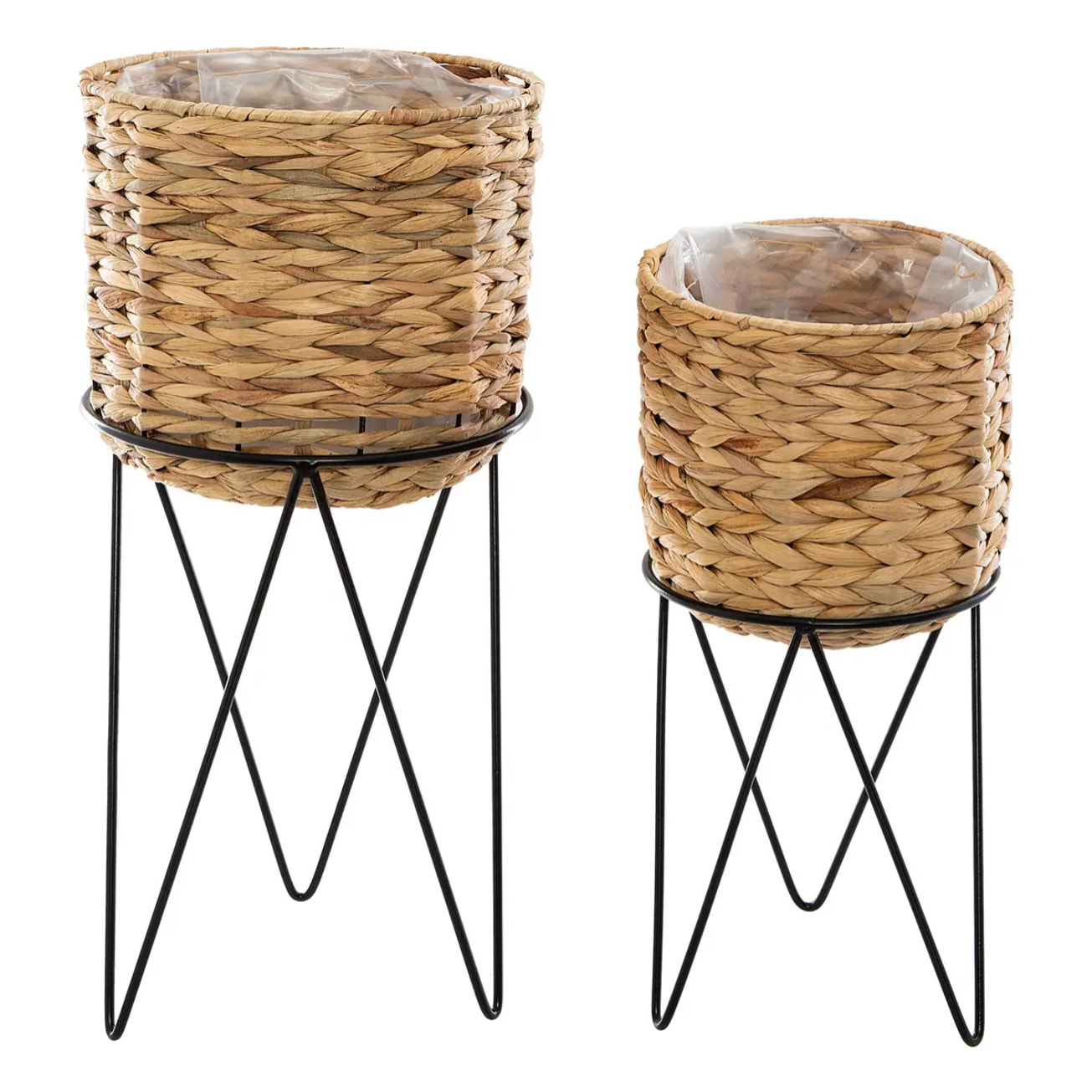 Set de 2 pots "Hya" jacinthe d'eau