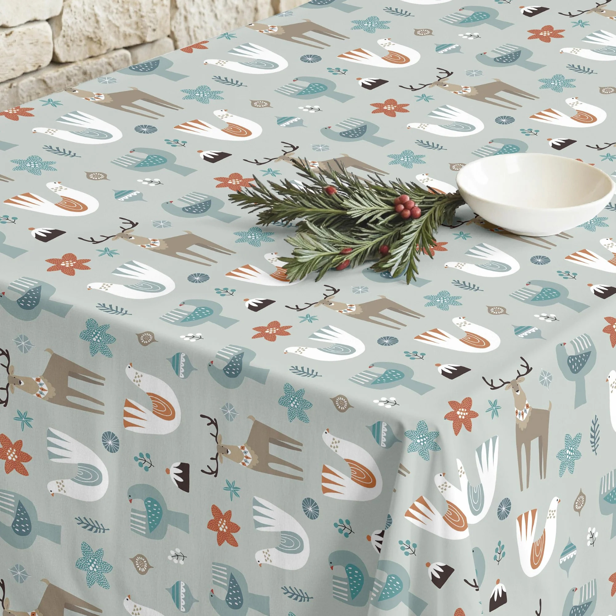 Nappe en résine Anti-tâches Merry Christmas 56