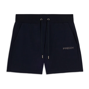Pantaloncini Sportivi in Jersey con Coulisse e Logo FREDDY