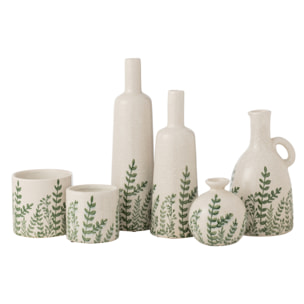 J-Line vase Ferny Bouteille - vert/blanc - large