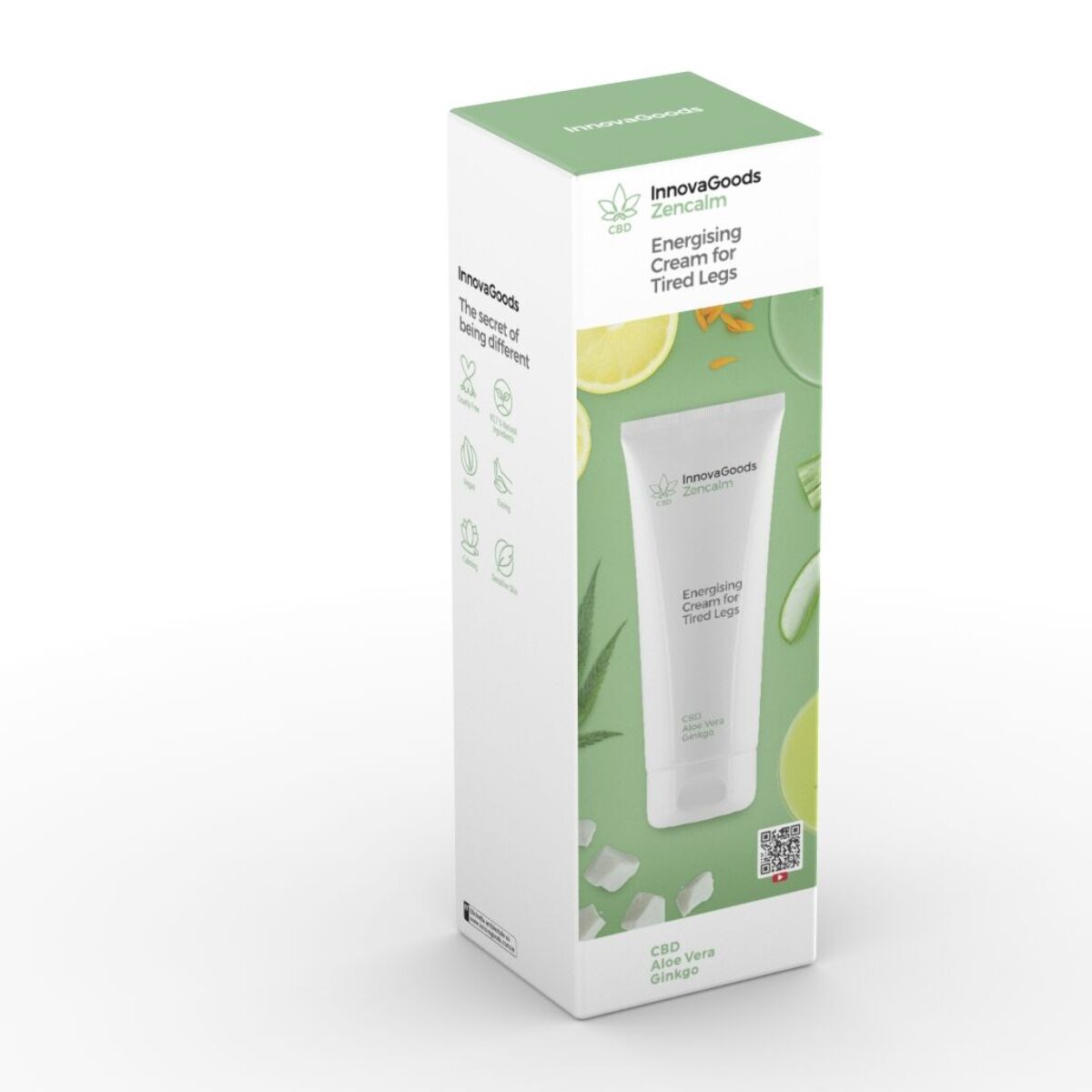 Crema Energizzante per Gambe Affaticate CBD Zencalm InnovaGoods 200 ml