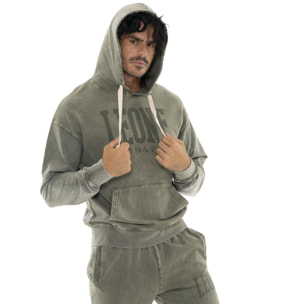 Pantalone da uomo non garzato in tessuto lavato Leone Old Wash