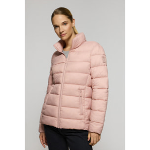 Chaqueta ultralight Susanne color rosa palo con parche Rigby Go