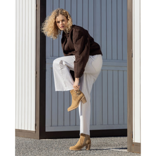 Botines - Cuero - Tacón: 6 cm