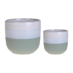 Set 2 cachepot - 22xH20x22cm - Pezzi 1 - Bianchi Dino SpA