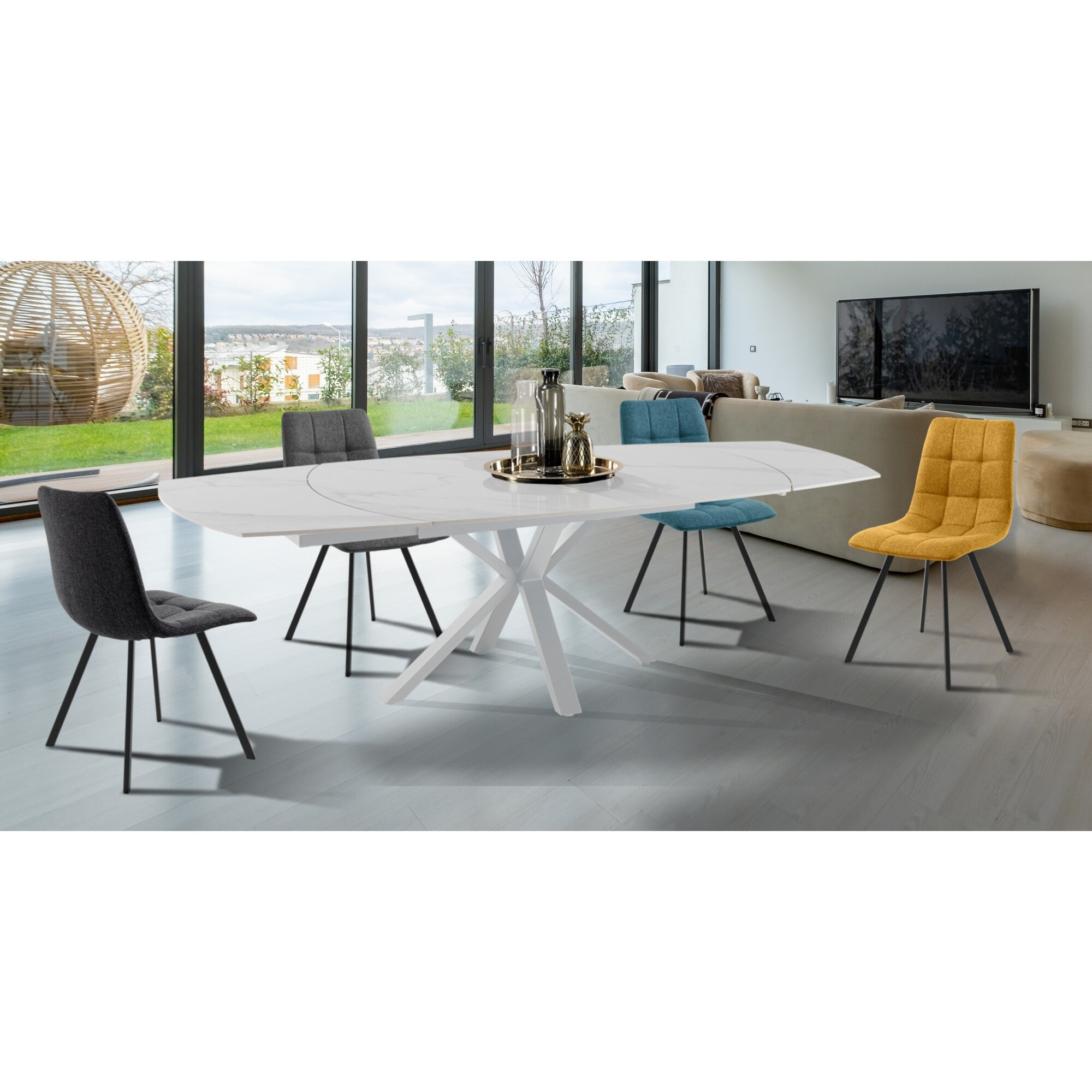 Tomasucci Table extensible ZOE 4 Blanc