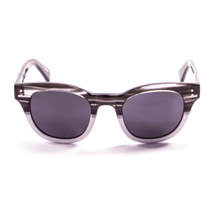 Gafas de sol LENOIR CROISETTE - Demi negro con detalle blanco / Ahumada