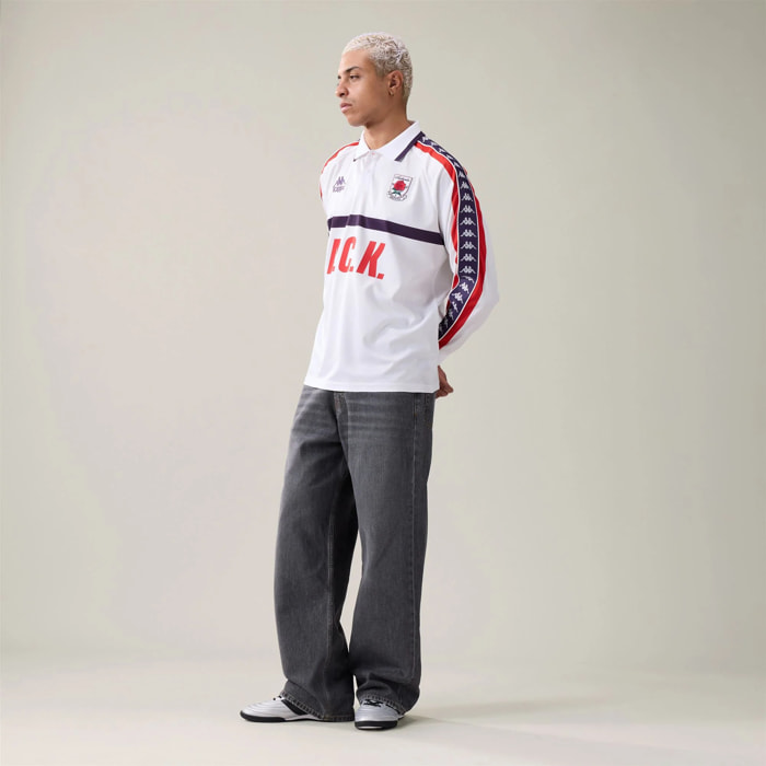 Kappa - Camisetas De Juego Hombre Blanco - 222 Banda Odatin