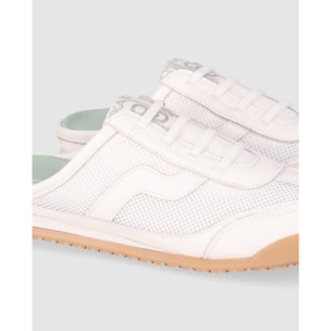 Deportivos de Piel - Blanco - Tacón: 1 cm
