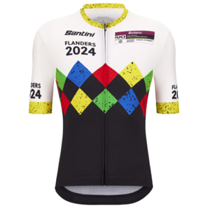 2024 Uci Gravel World Championships - Maillot Unisex Leuven - Noir - Unisex