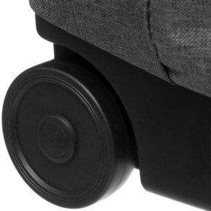 Bolsa de la compra, con ruedas, plegable, 30 L.