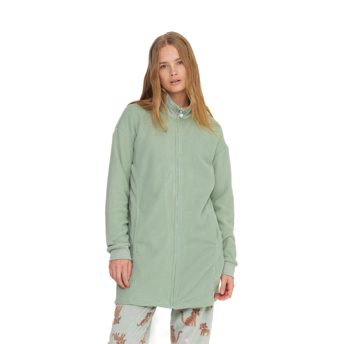 Vestaglia donna roar in pile con zip Noidinotte