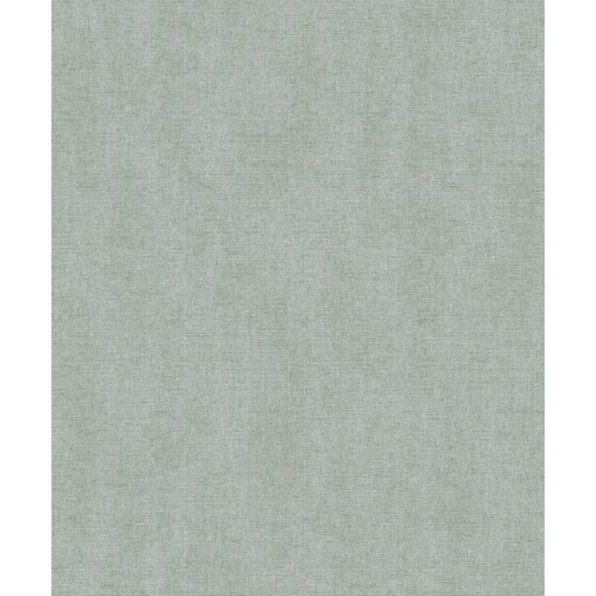 Papier peint uni effet toile lin vert d'eau